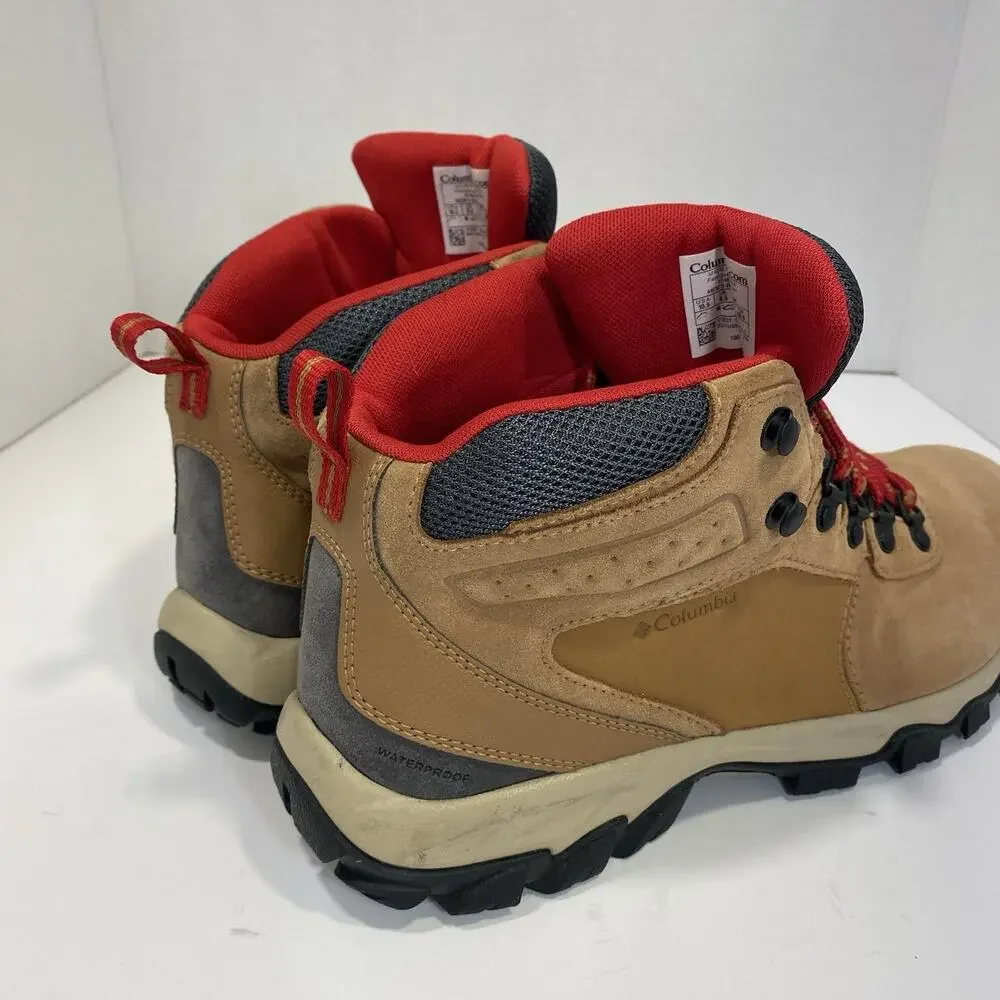 Columbia Newton Ridge Plus II Waterproof Hiking Boots Men’s 10.5 Tan BM2812-286